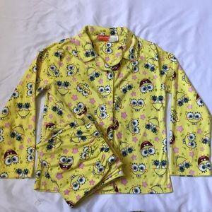 Nickelodeon Spongebob pajama set size 12(boys)